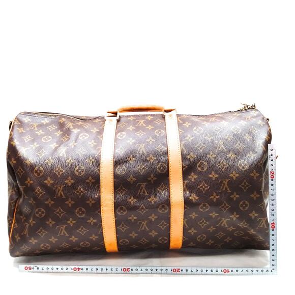Louis Vuitton Monogram Keepall Bandouliere 55 Boston Bag - Picture 2 of 9